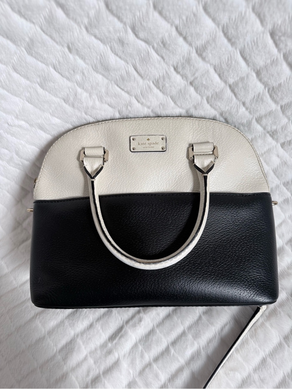 Classic Kate Spade Two-Tone Black and White Grove Street Carli Bag